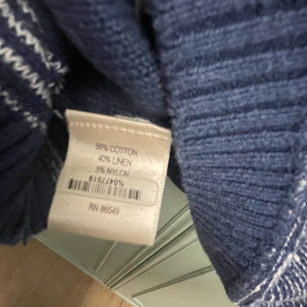 Tommy Bahama Relax Linen Blend Hooded Sweater Size Small EUC - Picture 2 of 4